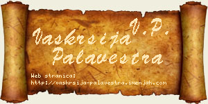 Vaskrsija Palavestra vizit kartica